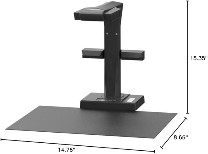 CZUR ET24 Pro Professional Book Scanner, 24MP Document Camera, 3rd Gen Auto-Flatten & Deskew Tech, A3 Document Scanner, 180+ Languages OCR, Support HDMI, for Windows/MacOS/Linux