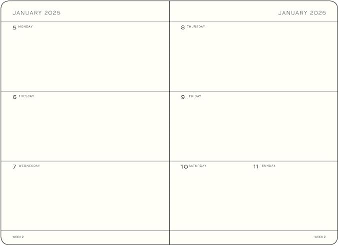LEUCHTTURM1917 - Weekly Planner Hardcover Medium (A5), 18-month, Jul. 2025 - Dec. 2026, English, Forest Green