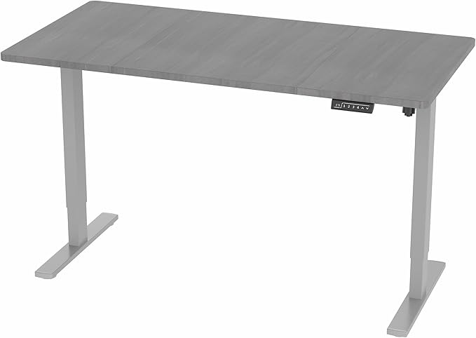 VIVO Electric 60 x 30 in Standing Desk, Memory Height Adjustment, 1B Series, Dark Gray Top Gray Frame, DESK-KIT-1G6G-30