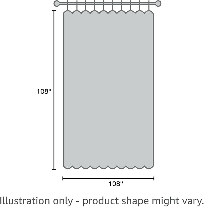 BONZER Extra Wide Room Divider Curtain Screen Partitions Total Privacy Wall Blackout Curtains for Shared Room, 108L x 108W Inch (9L x 9W ft), 1 Panel, Greyish White