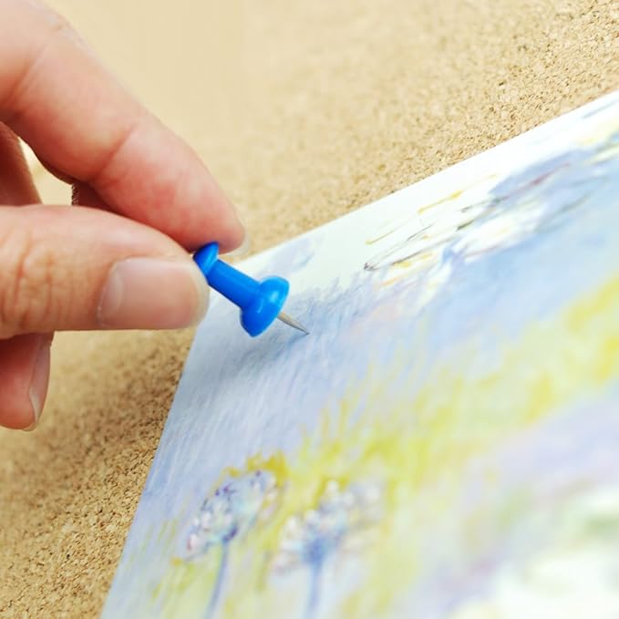 Lockways Large 60" x 36" Large Cork Board Bulletin Board, Framed CorkBoard, Wall-Mounted Notice Message Pin Board, Silver Aluminium Framed