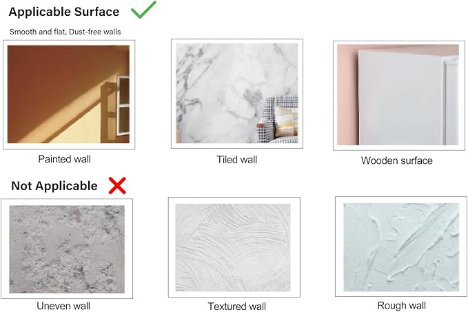 Large Cork Board for Wall with Pins, 36" x 24" Bulletin Board Self-Adhesive Pin Board | Customized 6 Packs Felt Tiles for Office Home Wall Decor, White