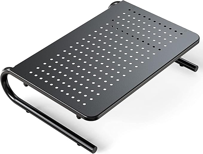 Monitor Stand Riser, Monitor Riser, Laptop Stand for Desk, Laptop Riser, Desk Organizer for Monitor, Laptop Shelf w/Vented for Screen, Computer Stand for Laptop, PC, Printer, for Home & Office