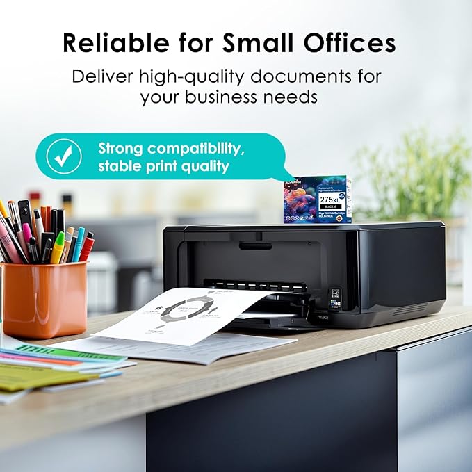 EcoVictor Remanufactured PG-275 Black Ink Cartridge Replacement for Canon 275XL PG275 Cannon PG-275XL PG275XL Black 2 Pack Ink for PIXMA TR4720 TR4700 TR4722 TS3522 TS3722 TS3500 TS3520 TS3700 Printer