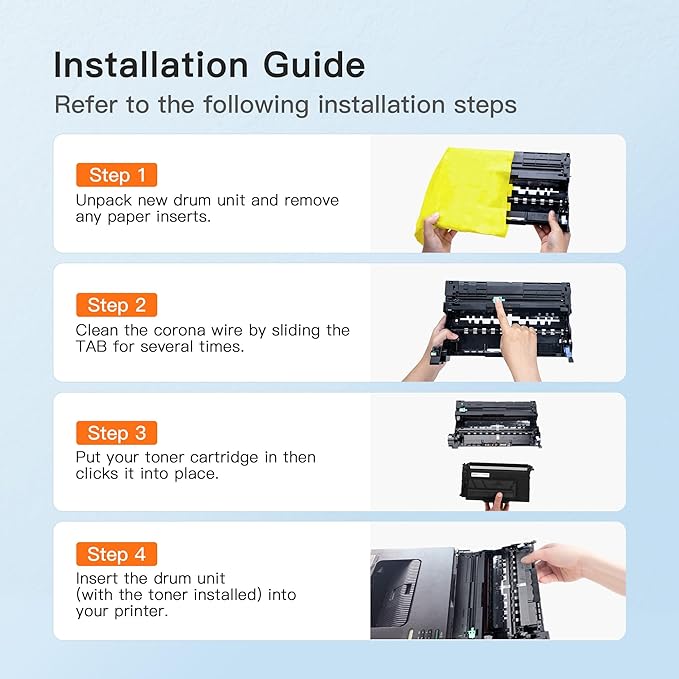 E-Z Ink Remanufactured Drum Unit Replacement for Brother DR920 Drum Unit DR-920 DR920 High Yield to use with HL-L6210DW HL-L5210DW HL-L6210DWT HL-L5210DN HL-L5210DWT Printer, 2 Black