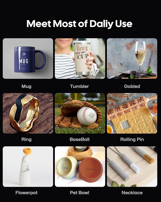 LaserPecker LP4 Dual-Laser Engraver with Rotary & Slide Extensions, 8K 240,000mm/min for 360° Tumblers/160x300mm Batch Jobs, Auto-Switch IR/Diode for Jewelry & Industrial Mass Production, Deluxe Set