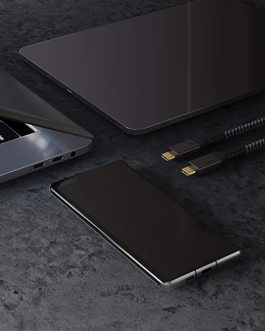 Maxonar 2 Packs 10FT Thunderbolt 4 Cable with 40Gbps Data Sync/240W Charging and 8K for Thunderbolt 4/3, USB4, and USB C Devices