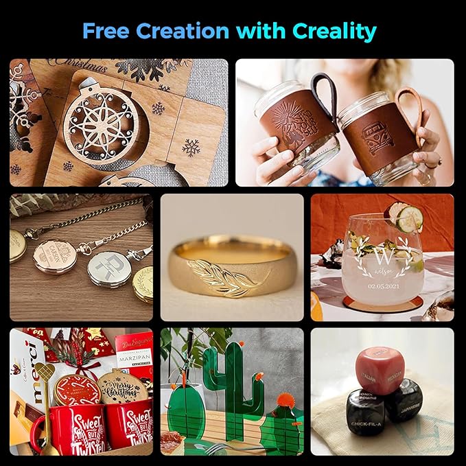 Creality Laser Engraver Faclon2 Pro S 40W Desktop Diode Laser Cutter and Engraver Machine with Enclosure,Smart Camera,Air Assist,Engraving Machine for Wood Acrylic Leather Stone Metal