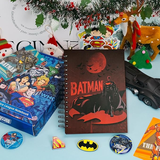 Super Hero Academic Planner, Weekly Monthly Daily Agenda, Custom Date Organizer for Time Management, Spiral Bound Notebook with Colorful Tabs, Datebooks for Reward School Teacher (Red)