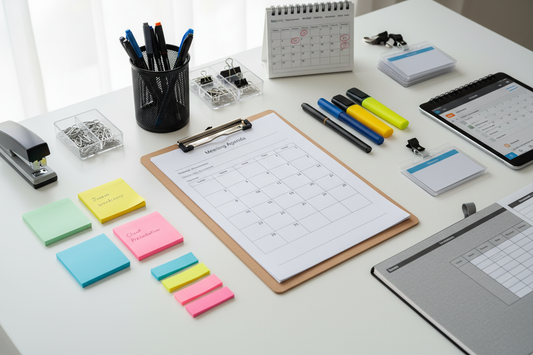 Essential Office Supplies for Organizing Meetings and Events