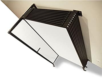 Wall-Mounted Sliding StraightWall Room Divider | Adjustable Widths | Locking Wheels | Room Separator | Up to 11'3" Wide x 6'10" Tall Latte Fabric Panels