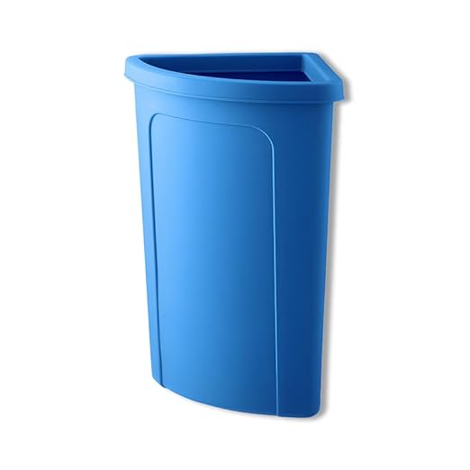 Recycling Bin, 21 Gallon Corner Round Trash Can, Crack-Resistant, Commercial Durable Garbage Can, Reinforced Bottom, Ideal for Home, Kitchen, Bar, Hotel, Restaurant, School