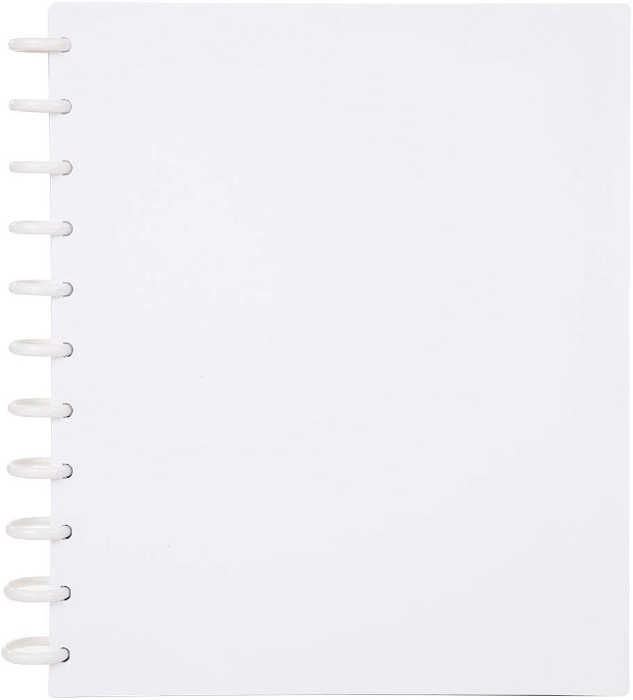 Talia Discbound Notebooks, Planner, Customizable, (White, Letter (8.5in x 11in))