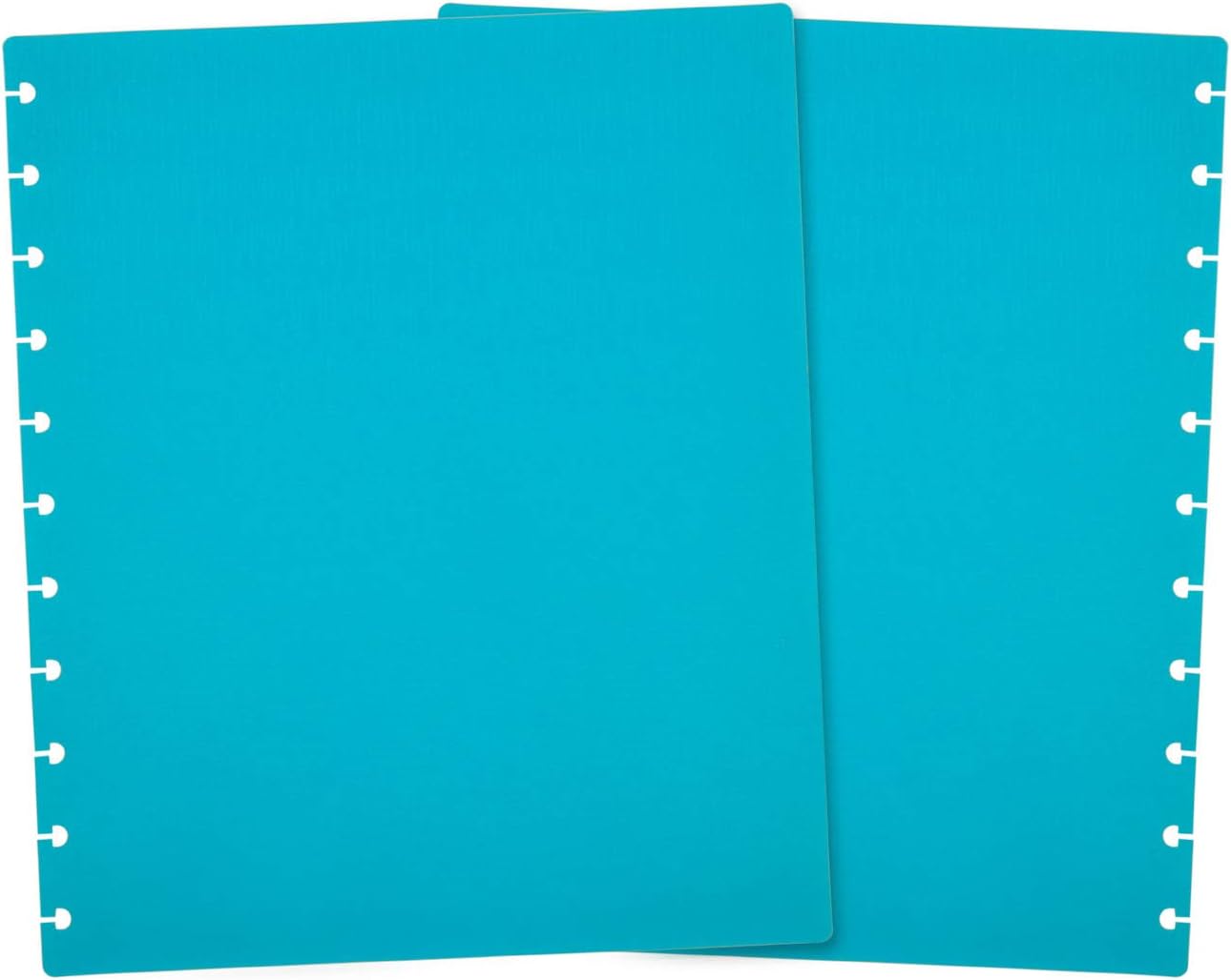 Talia Discbound Notebooks, Planner, Customizable, (yCelestial Turquoise w/Silver Discs, Letter (8.5in x 11in))