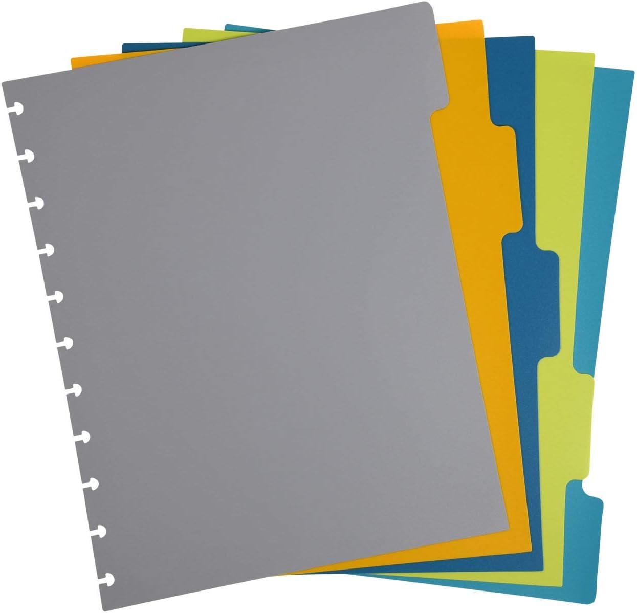 Talia Discbound Notebooks, Planner, Customizable, (Teal Marble Flow, Letter (8.5in x 11in))