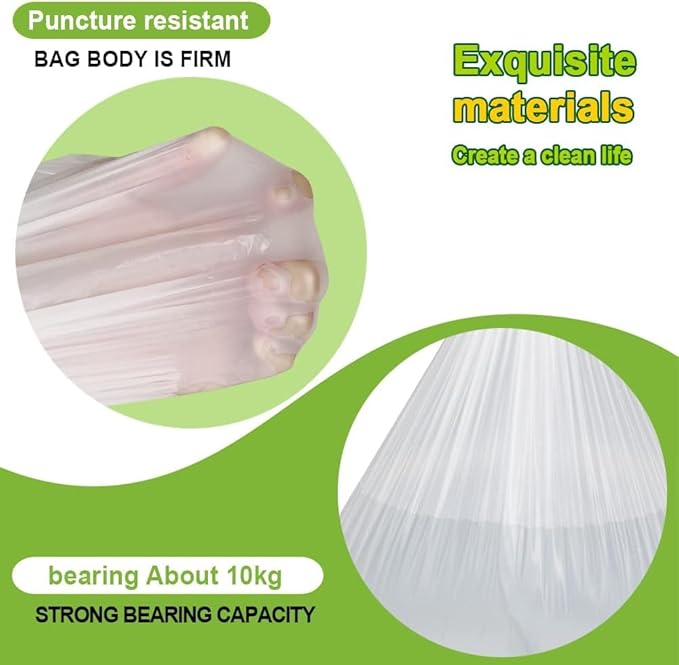 SWIHELP Tall Kitchen Trash Bags 13 Gallon Garbage Bags 50 Liters Plastic Trash Can Liners Waste Basket Bin Liners for Home Office Outdoor 160 Counts