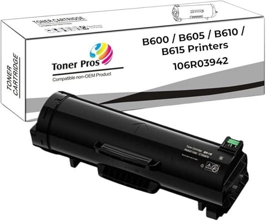 Toner Pros (TM Remanufactured Xerox Versalink 106R03942 Toner Cartridge - Black High Capacity Toner Replacement for Xerox Versalink B600 / B605 / B610 / B615 Printers - Pages Yield 25,900, 1 Pack