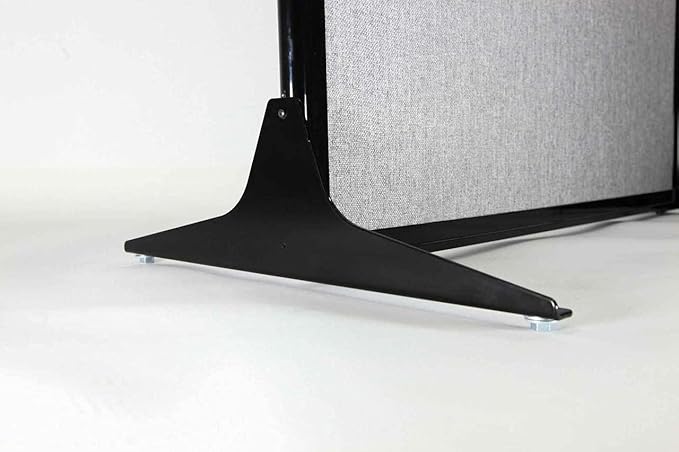 Versare Workstation Partition | Portable Wall Divider | Modern Office Cubicle | Free Standing Privacy Screen | Flexible Work Space | 66" x 70" Lime Green Fabric Panels