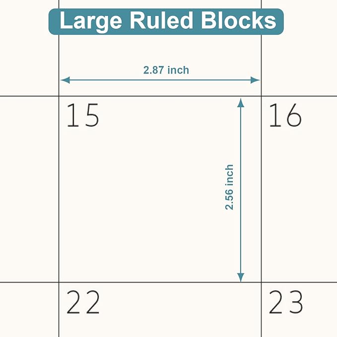 Desk Calendar 2025-2026, KOPEESY 22" x 17" Large Calendar with Desk Mat, From Now to June 2026, 22 x 17 Desk top Calendar for Home School and Office