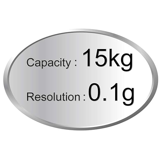 Counting Gram Industrial Scale Parts and Coin Weighing Scale 0.1g Precision Digital Electronic Scale 33lb x 0.00022lb 15kg x 0.1g with RS232 Port