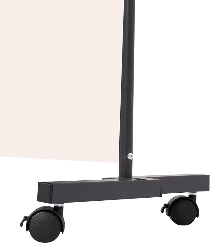 Room Divider Portable 22'' Partition Room Dividers and Folding Privacy Screens Single Panel Wall Divider for Room Separation, Freestanding Fabric Room Divider Panel with Wheel for Home Office Hospital