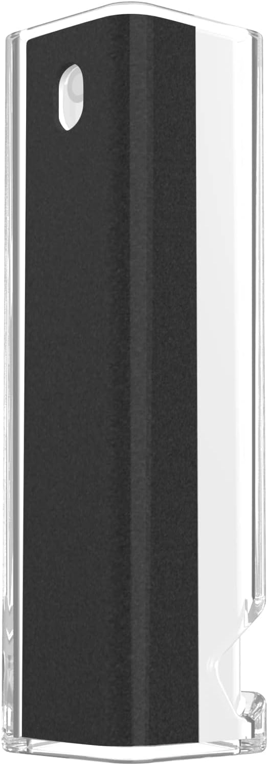 CLICK CLEAN Screen Cleaner, Fingerprint Proof Screen Cleaner Spray, All-in-One Cleaner with Microfiber and Shell for All Phones, Laptop and Tablet Screens (Black)