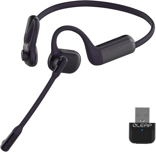 Pilot P200b Pro Wireless Headset with Mic for Work, 50dB Noise Cancelling Headphones with ENC, Bluetooth 5.3 - Wireless Computer Headset for Meetings and Calls