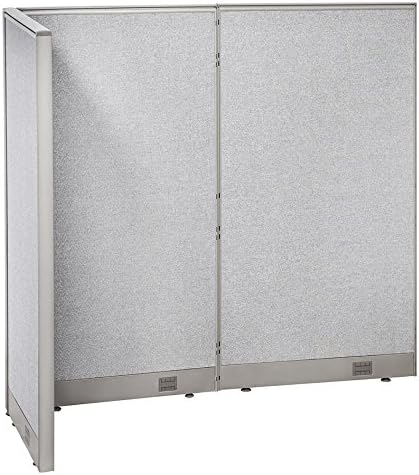 GOF Freestanding L Shaped Office Partition, Large Fabric Room Divider Panel, 30" D x 60" W x 60" H