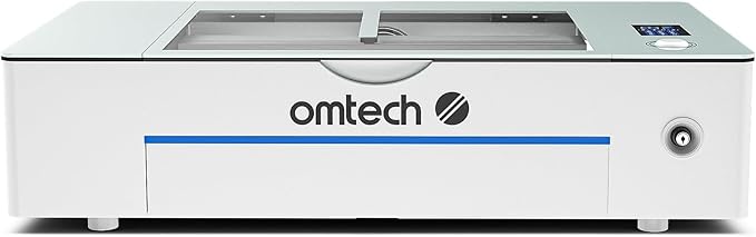 OMTech Polar+ 55W CO2 Laser Engraver Cutter, 20"x12" Work Area, 5MP Camera, Dual Rotary Axes, 500mm/s Speed, with Water Pump, Laser Cutting Machine for Wood Acrylic Glass More