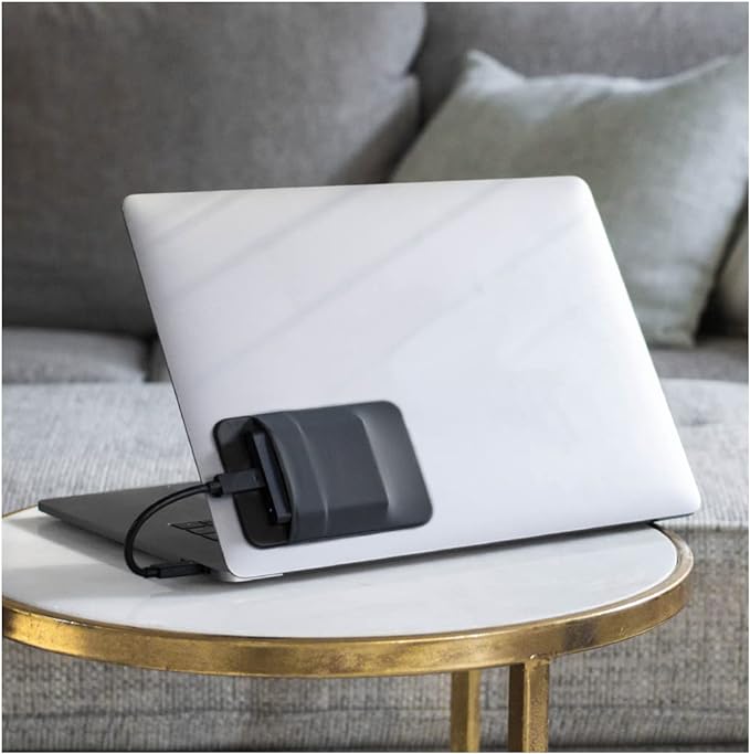 Slipdrive - Portable Hard Drive Sleeve for Laptop - SSD Solid State Drive - Reusable Adhesive - Stick on External Hard Drive Carrying Case - Pocket Pouch (Small, Black)