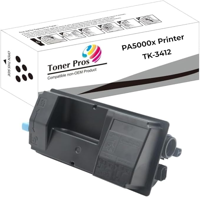 Toner Pros Compatible Toner Cartridge Replacement for Kyocera TK-3412 (TK3412) Black Toner Catridge (1T0C0X0US0) for ECOSYS PA5000x Model Laser Printer