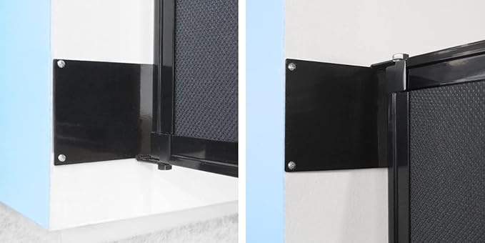 Wall-Mounted Sliding StraightWall Room Divider | Adjustable Widths | Locking Wheels | Room Separator | Up to 15'6" Wide x 6'10" Tall Royal Blue Fabric Panels