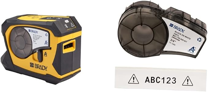 Brady M211 Portable Bluetooth Label Printer Authentic All-Weather Vinyl Label