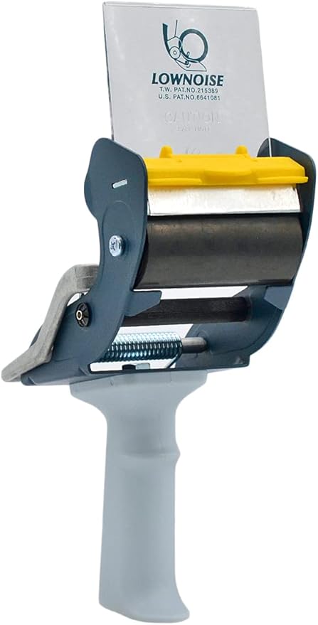 WOD SNC-389 3" Mousetrap Low Noise Carton Sealing Packaging Tape Silent Gun Dispenser with Safety Blade Cover - Ideal for Noise Sensitive Environments: Fits Up to 3 in. Wide (Holds 3 in. Core)