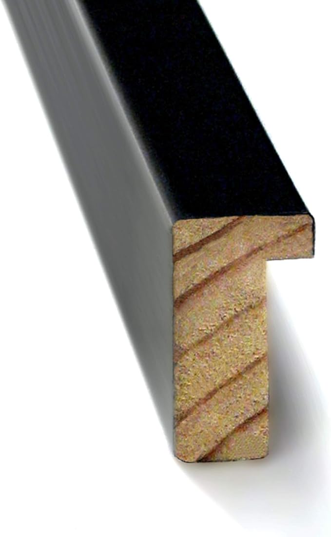 Amanti Art Black Cork Board for Wall, 13x19 Vision Board with Black Wood Frame, Small Corkboard Office Decor for Home Organization, Modern Corkboard Pinboard to Display Items for Home Organization in