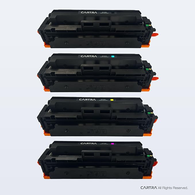 CARTRA 410X 410A Toner Cartridge Compatible with 410X Toner Cartridge 4 Pack High Yield Works with Color Laser Jet Pro M452 M377 MFP M477 Series Printer Ink
