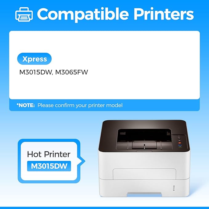 MLT-D118L Toner Cartridge Black 2Pack High-Yield Replacement for Samsung MLT-D118L D118L MLT-D118S Compatible with Samsung Xpress M3015DW M3065FW Multifunctional MFP Printer Ink 8,000 Pages Monochrome