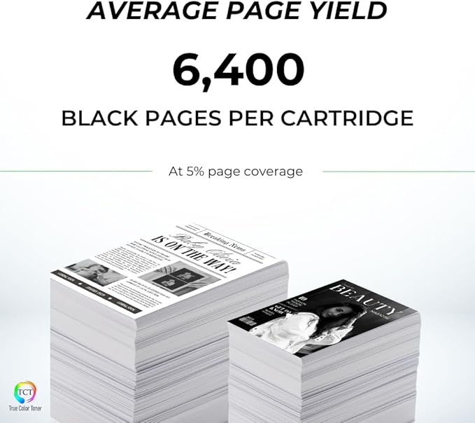 TCT SP-377 Toner Cartridge 2 Pack - Compatible Replacement for Ricoh Aficio SP-377 408161 Black Works with Ricoh Aficio SP377DNwX SP377SFNwX Printers (6,400 Pages)