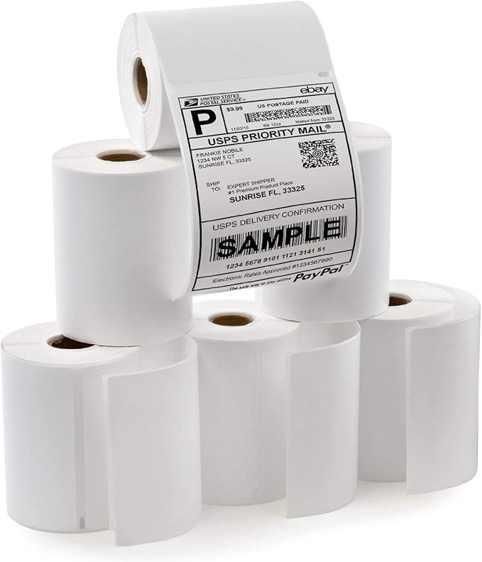 80 Rolls 4XL Labels 4" x 6" Address Shipping Labels 1744907 Compatible for 4XL LabelWriter, 220 Labels/Roll