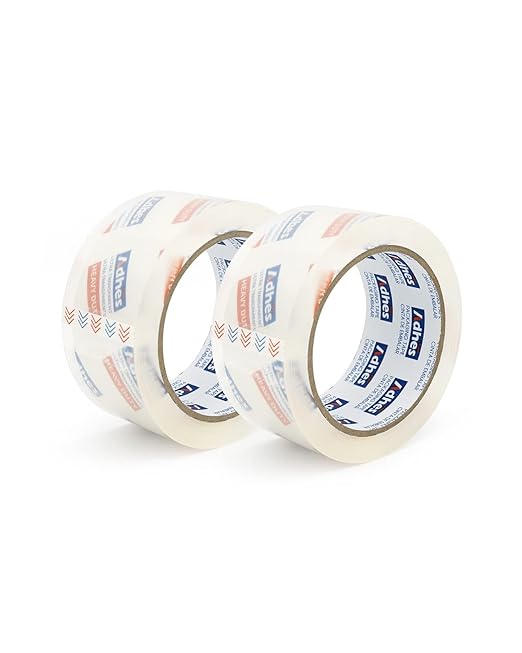 ADHES Super Clear Packing Tape, 6 Rolls x 1.88 Inch x 55 Yards, 2.7 mil Heavy Duty Shipping Tape Strong & Durable Package Tape for Shipping, Moving, Mailing and Sealing