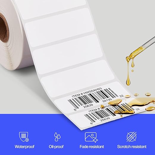 NEW HP WORKSOLUTIONS HPKER3X1PK2 3X1 LABEL 2 ROLLS OF 1375 (2750 SHEETS)