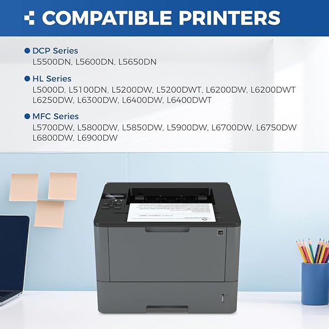 TN850 Black Toner Cartridge 2-Pack High Yield Compatible for Brother TN-850 850 Toner HL-L6200DW L6200DWT L5200DW L5100DN L6400DW MFC-L5800DW L5700DW L6700DW L6800DW DCP-L5600DN Printer Ink All-in-One