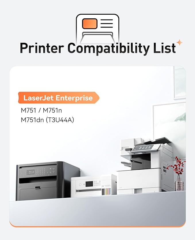 658X High-yield Toner Cartridge Set 4-Pack Replacement for HP 658X 658A W2000X W2001X W2002X W2003X Compatible with HP Color LaserJet Enterprise M751dn M751n M751 Printer Ink Black Cyan Magenta Yellow