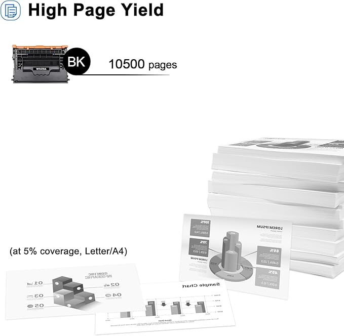 147A Black Toner Cartridge Compatible Toner Cartridge Replacement for HP 147A W1470A 147X W1470X for Enterprise M610n M611dn M611x M612dn M612x MFP M634h M635fht M635h M636fh Printer Ink (2-Pack)