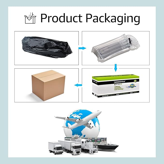 greencycle 4 Pack High Yield CF230X Toner Cartridge Replacement Compatible for HP 30X Black Toner Cartridge Laserjet Pro MFP M227fdw M227fdn M227sdn M203dn M203dw M203d Printer Ink Cartridge (4PCS)