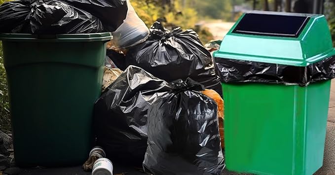 SWIHELP Tall Kitchen Trash Bags 13 Gallon Garbage Bags 50 Liters Plastic Trash Can Liners Waste Basket Bin Liners for Home Office Outdoor 160 Counts