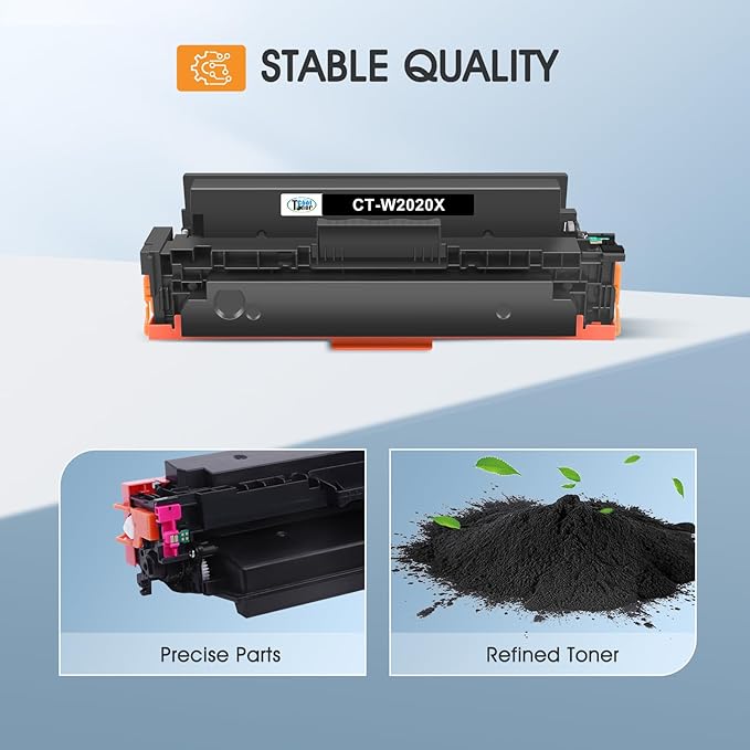 414X Black Toner Cartridge Compatible Replacement for HP 414X 414A W2020X W2020A for HP Color Pro MFP M479fdw M454dw M479fdn M479dw M454dn M479 M454 Printer Ink (Black, 2Pack)
