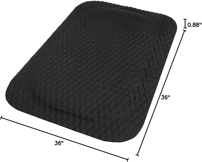 M+A Matting Hog Heaven Anti Fatigue Mat - Welding Safe, Slag Proof, Grease and Oil Proof, Industrial Grade Mat for Commercial Areas (3' x 5', 7/8" Thick)