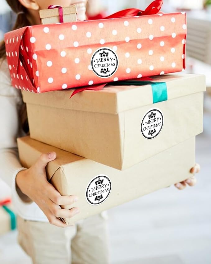 2 inch Round Thermal Labels, Thermal Printer Labels Sticker use for Barcode, Shipping, Customized, Circle Direct Thermal Stickers 600 PCS/1 Roll, White