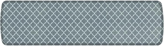 GelPro Elite Premier Gel Anti-Fatigue Kitchen Comfort Floor Mat, 20x72”, Trellis Classic Grey
